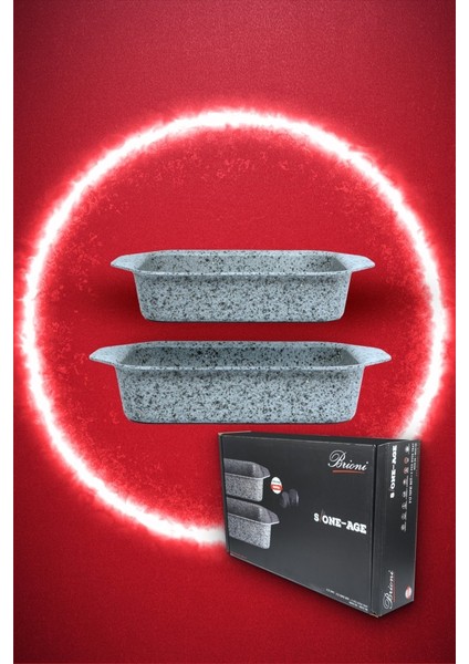 Stone-Age Çizilmez Yanmaz Yapışmaz 2'li Fırın Tepsi Seti modelleri