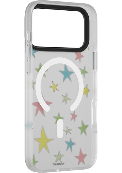 iPhone 17 Pro Uyumlu Kılıf M-Safe Şarj Özellikli Airbagli Youngkit Sweathart Serisi Kapak Gri fırsatları