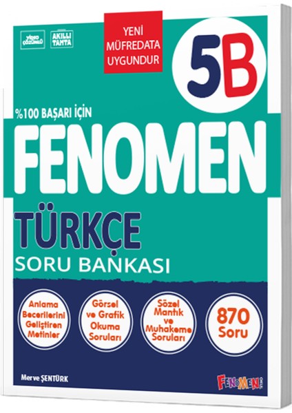 5.sınıf Türkçe B Soru Bankası (Güncel)