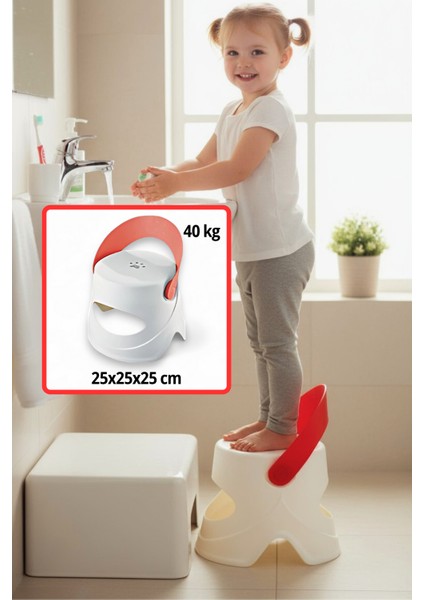 4 Adet Katlanır Çocuk Oturma ve Tırmanma Taburesi - Plastik Kaydırmaz Çocuk Sandalyesi 45 kg fiyatları