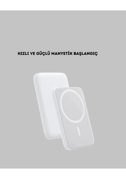 Buğz Magsafe Uyumlu Kablosuz Powerbank – Güçlü Mıknatıs, Hızlı Şarj, Kompakt Tasarım modelleri