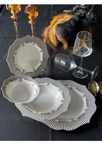 Pıano Yemek Takımı 6 Kişilik 24 Parça fırsatları
