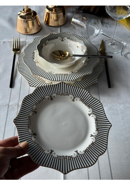 Pıano Yemek Takımı 6 Kişilik 24 Parça