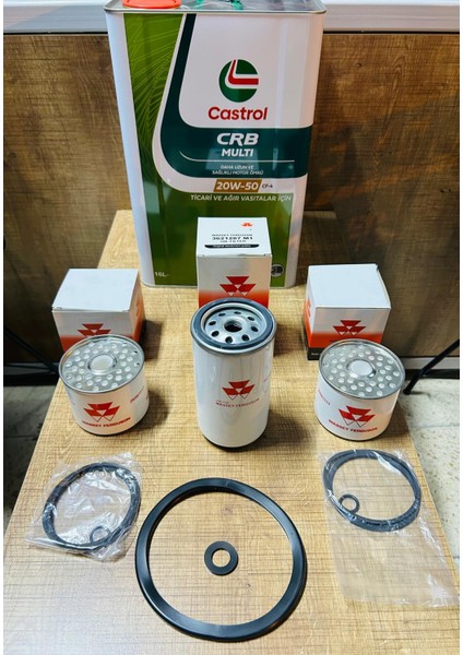 Massey Ferguson Uyumlu 135-148-240 Yağ ve Filitre Bakım Seti Montaj Logolu fiyatları