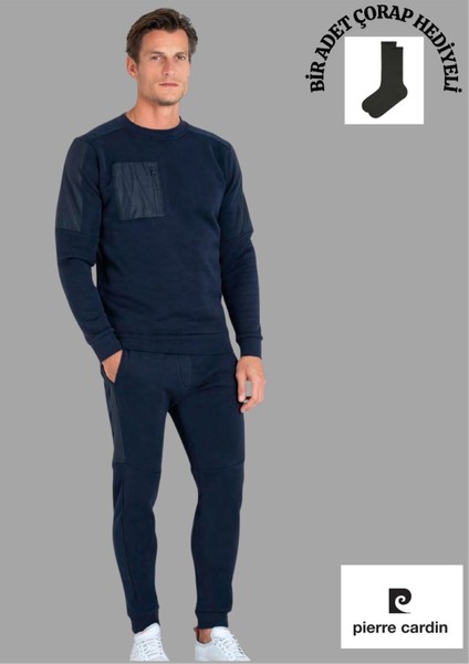 Bisiklet Yaka Cep Detaylı Eşofman Takımı THCLVR12PCVR