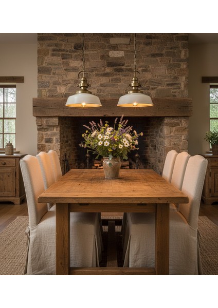 Modern Beyaz Sarkıt Avize Mutfak Salon Cafe Restaurant