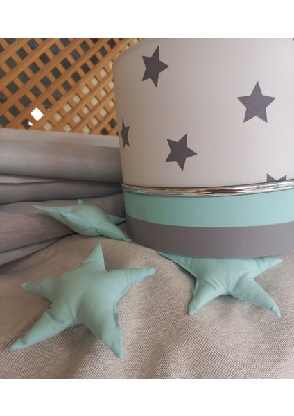 Beyaz Gri Yeşil M-371 Sarkıtlı Kumaş Kaplama Avize Çocuk Odası Genç ve Bebek Odası Avize Sarkıt fırsatları