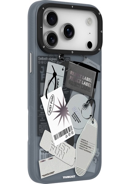 iPhone 17 Pro Max Uyumlu Kılıf M-Safe Şarj Özellikli Youngkit Different Dimension Serisi Kapak Gri fiyatları