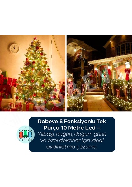 10 Metre 100 Ledli Fişli LED Işık Günışığı Dekor Lambası Yılbaşı Ağacı Işığı Organizasyon LED Işık fiyatları