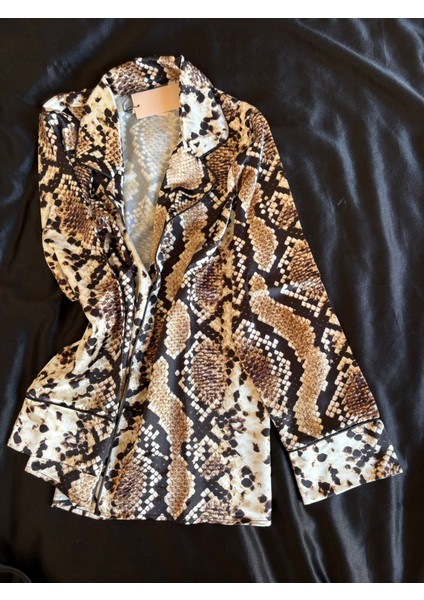 Desenli Saten Takım