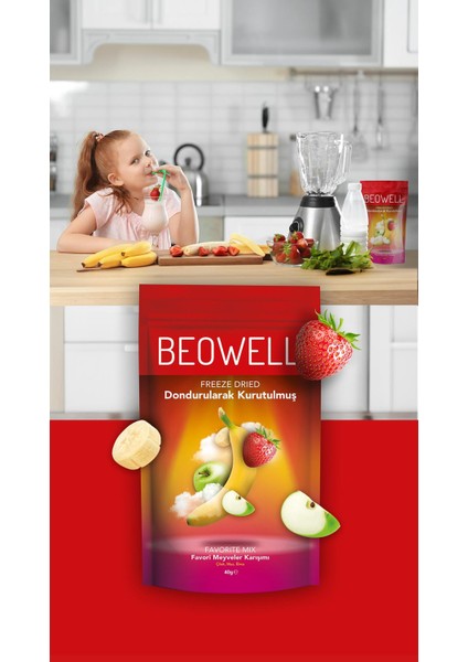 Favorite Mix – Dondurularak Kurutulmuş Meyve Karışımı 40G %100 Freeze Dried fiyatları
