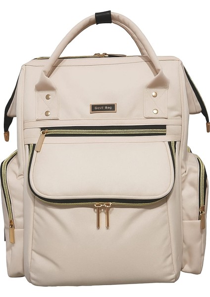 Venüs Krem rengi Gold aksesuar.Anne Bebek Bakım Sırt Çantası fiyatları