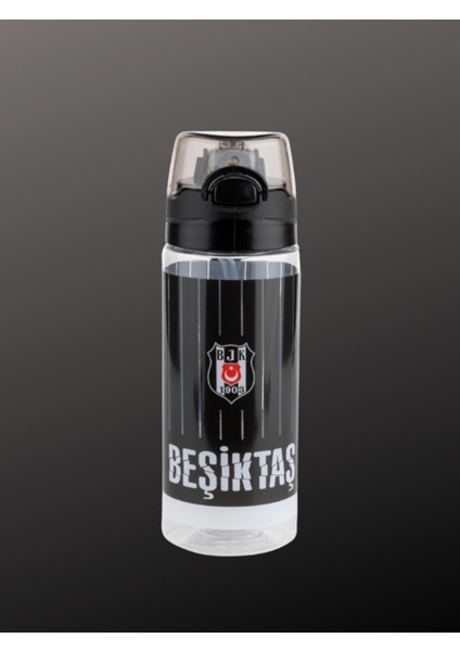 Me Çanta Beşiktaş Ince Çubuk Desenli 500 ml Plastik Matara - 25371
