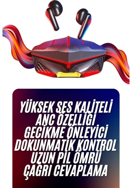 Techmrt Bluetooth Kulaklık Hd Ses Kaliteli Işıklı Metal Kasa Ios Android Uyumlu Mikrofonlu