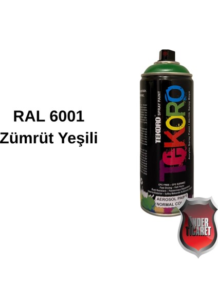 Akrilik Sprey Boya Tekoro 400 ml – Metal, Plastik, Ahşap Cam ve Oto Yüzeylere Uygun Renkler