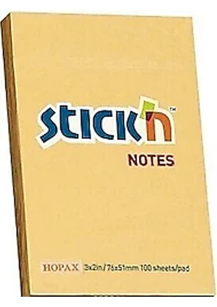 Hopax Stıckn Yapışkanlı Not Kağıdı 76X51 Pastel Kavun Içi (12 ADET)100 Yp