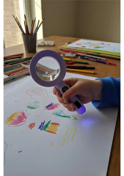 6 Adet Plastik Işıklı Pusulalı Büyüteç Doğum Günü Hediyesi Karne Hediyesi Oyuncak modelleri