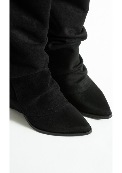 Lisa Kadın Süet Körüklü Kovboy Çizme modelleri