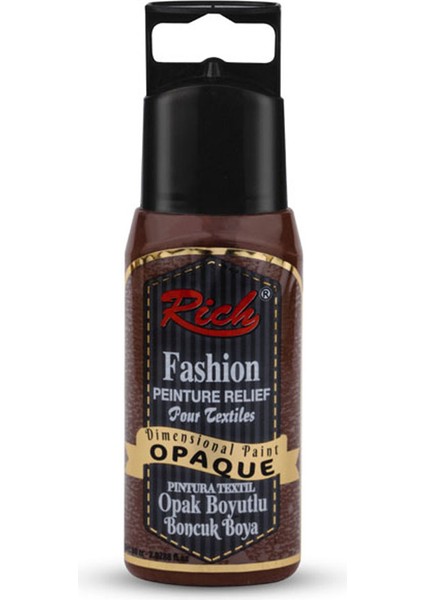Rich Boyutlu Boncuk Boya 60 cc Kahverengi