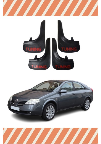 Nissan Primera Tunıng Yazılı 4'lü Tozluk Çamurluk Paçalık