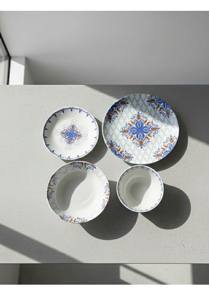 24 Parça 6 Kişilik Porselen Yemek Takımı