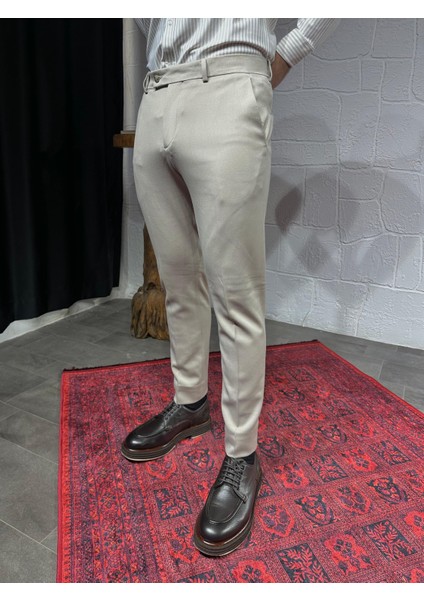 Özel Tasarım Yandan Cepli Kumaş Pantalon