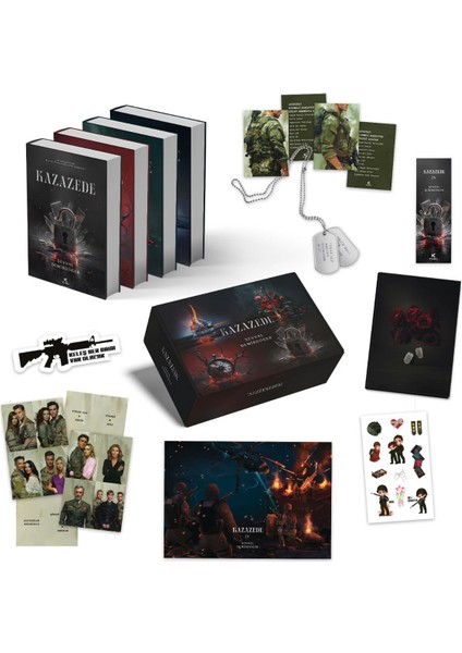 Kutulu Kazazede 1-2-3-4 Set Asker Künye Hediyeli--Şevval Demirdöğer