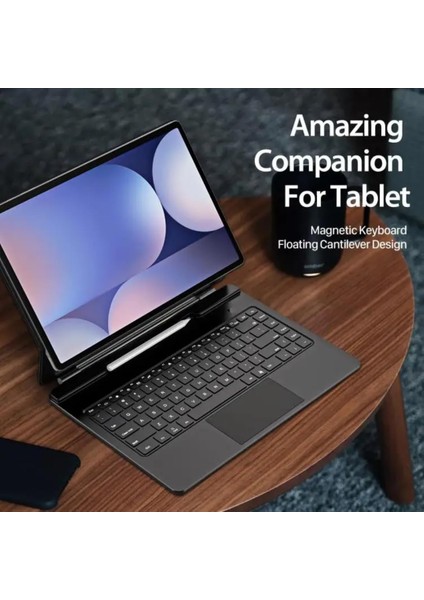 Galaxy S10 Ultra Uyumlu Şarj Göstergeli Rgb Işıklı Magic Keyboard Touchpad Türkçe Q Klavyeli Kılıf modelleri