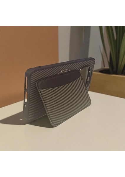 Xiaomi Redmi Note 14 Pro 4g Uyumlu Rona Magcarbon Fiber Doku Manyetik Kılıf + Kartlık Cüzdan fırsatları