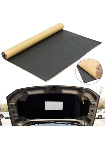 Araç Yapışkanlı Oto Karavan Ev Akustik Kauçuk Yalıtım 9mm 120CM*100CM
