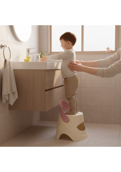 Katlanır Çocuk Oturma ve Tırmanma Taburesi - Plastik Kaydırmaz Çocuk Sandalyesi 45 kg Lila fiyatları