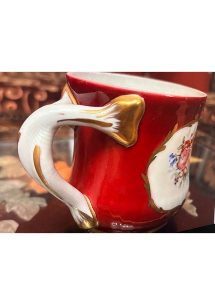 Limoges El Boyama Küçük Vazo 9,5 cm Boyunda 14,5 cm Genişliğinde indirimleri