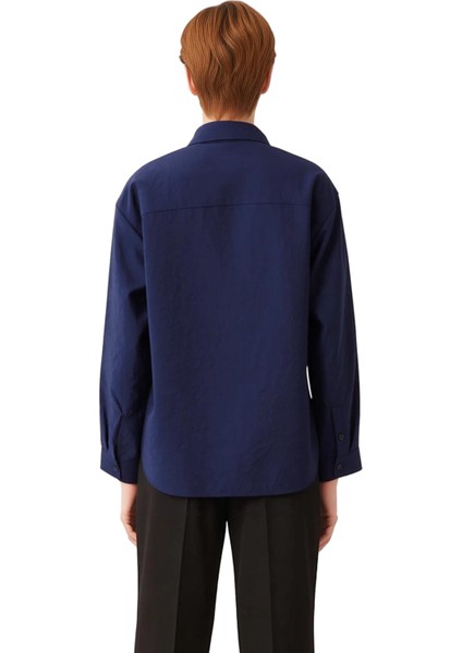 Kadın Dokulu Nakış Detaylı Uzun Kollu Regular Fit Gömlek Modern ve Konforlu Tasarım Günlük indirimleri