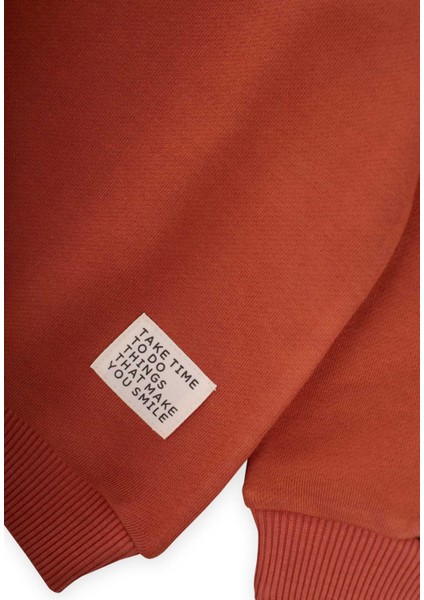 Garnili Sweatshirt Takım 2-8 Yaş Kiremit modelleri