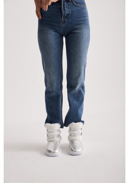 Kadın Çift Tokalı Kürklü Kısa Bot indirimleri