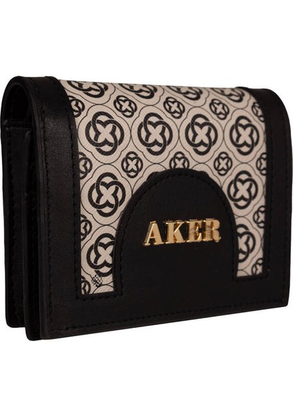 Siyah Aker Monogram Cüzdan CNT20163 fırsatları