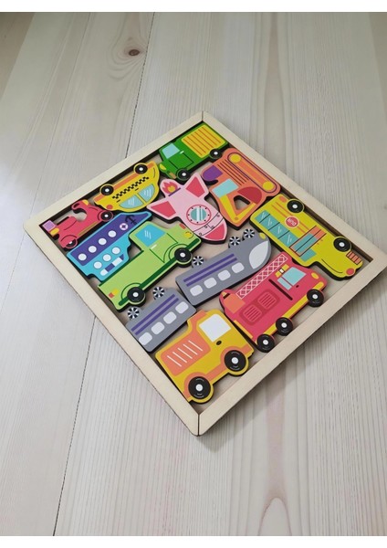 Araçlar Renkli Puzzle Ahşap Oyuncak fiyatları