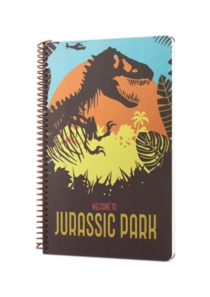 Mabbels Spiralli Defter Jurassic Park Wellcome To Kahverengi 80 Yp 17X24 DFT-388609