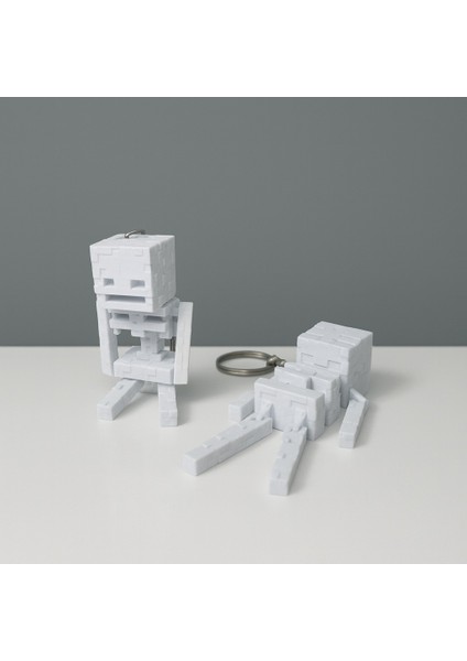 Hareketli Minecraft Temalı Iskelet Anahtarlık fiyatları