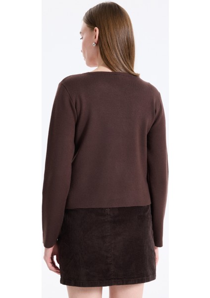Koyu Kahve Kadın Hırka Onlscarlett Ls Button Cardıgan Knt indirimleri