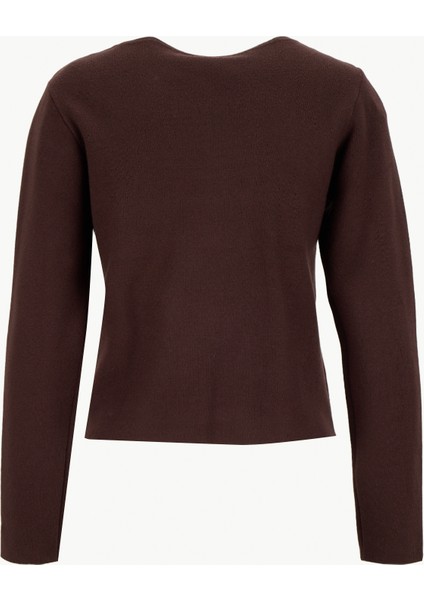 Koyu Kahve Kadın Hırka Onlscarlett Ls Button Cardıgan Knt