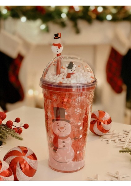 Happy New Year Pipetli Polikarbon Bardak 450 ml