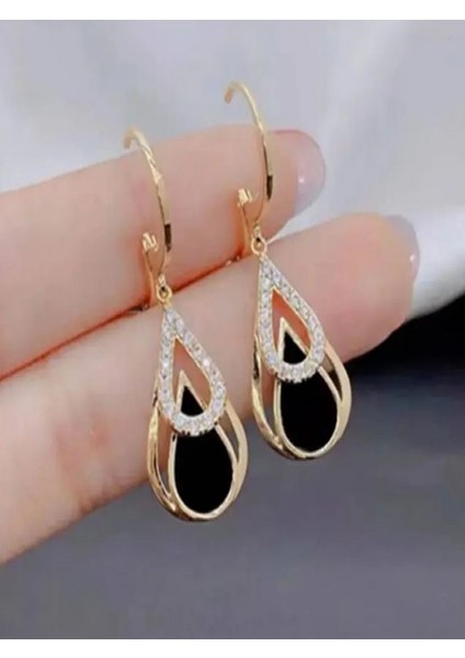 Paslanmaz Çelik Şık Damla Küpeler modelleri