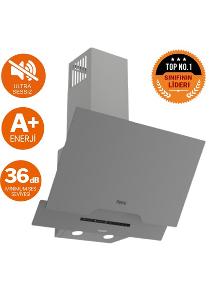 ve Afm Tech Markalı / Gıga Antrasit & Beyaz Sessiz Ankastre Set (D065-SA + FM2210 + FM7701 ) fiyatları