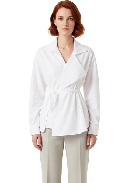 Kadın Kuşaklı Gömlek Fonksiyonel Dayanıklı Kaliteli Konforlu Estetik Premium Modern Günlük fiyatları