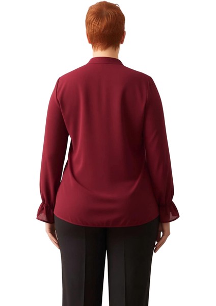 Kadın Bebe Yaka Ponpon Detaylı Regular Kalıp Dokuma Gömlek Fonksiyonel Dayanıklı Kaliteli Şık indirimleri