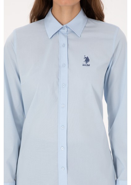 Kadın Açık Mavi Gömlek Basic 50307989-VR003