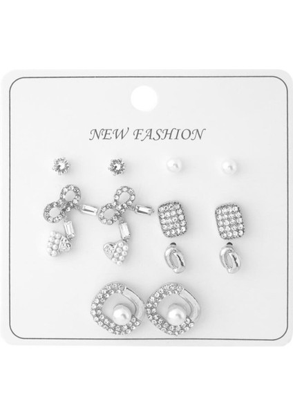 Bijuteri Set Küpe Silver