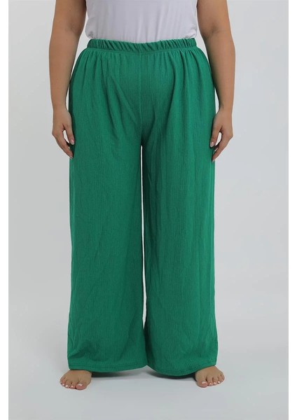 Kadın Büyük Beden Yeşil Rahat Kesim Baggy Tek Alt indirimleri