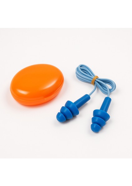 Çam Tipi Kulak Tıkacı – Ipli, Su Geçirmez, Yıkanabilir, Silikon, Uyku ve Yüzme Için (21 Db Gürültü Azaltma